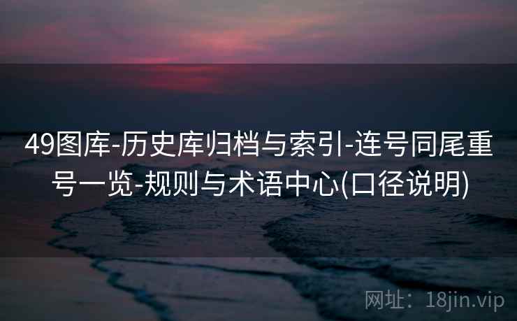 49图库-历史库归档与索引-连号同尾重号一览-规则与术语中心(口径说明)  第2张